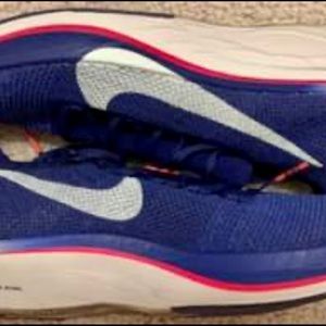 Nike Zoom Vaporfly 4% Flyknit 2019 Royal Blue Shoes Racing Lace Up Mens 7.5